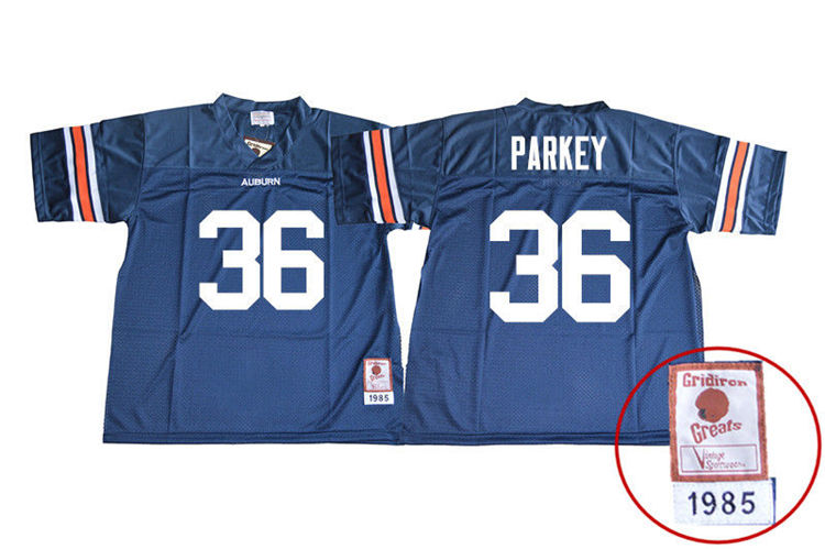 Auburn Tigers Men's Cody Parkey #36 Navy Stitched College 1985 Throwback NCAA Authentic Football Jersey ABG7074IM